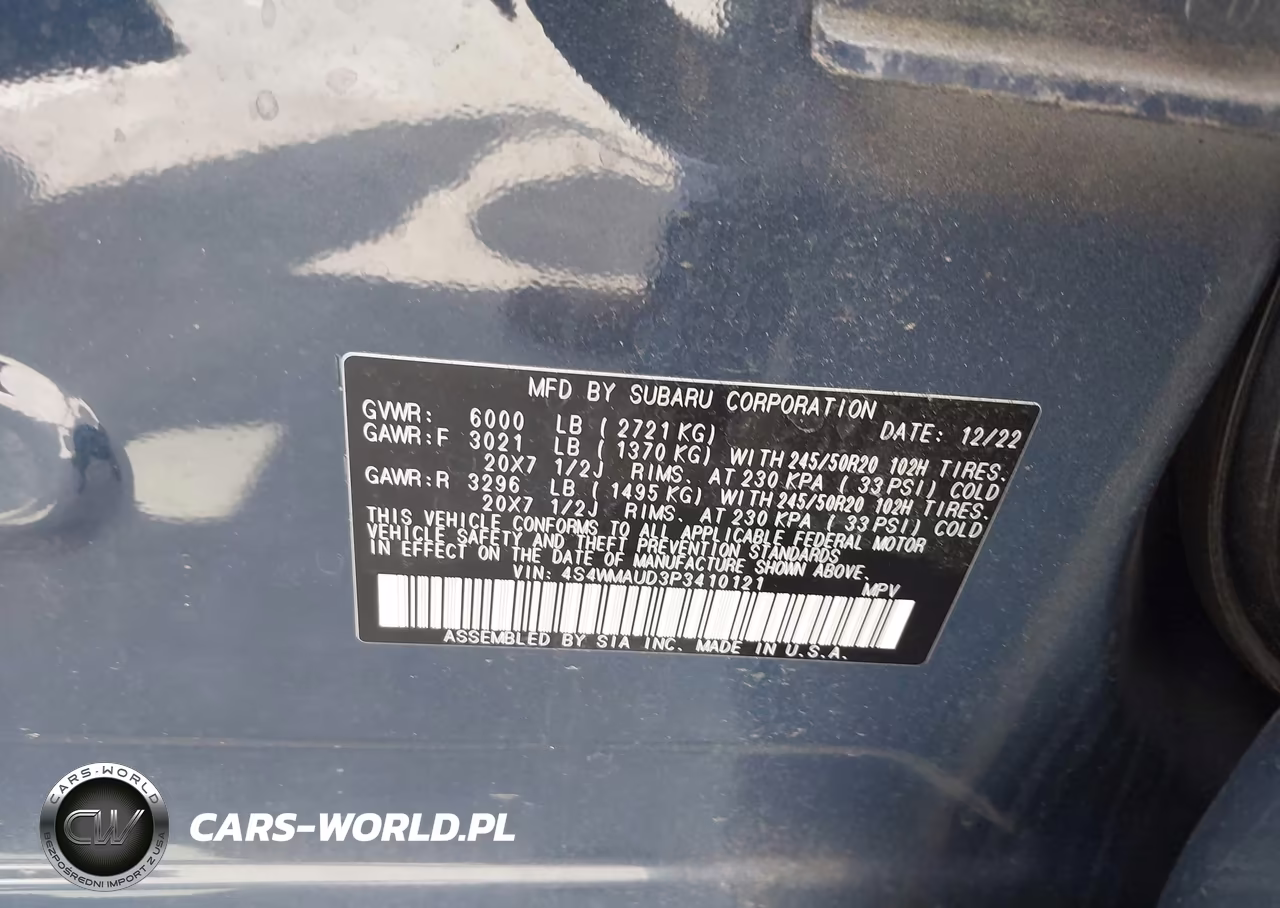 2023 Subaru Ascent Limited 7-Passenger VIN:4S4WMAUD3P3410121 - 9