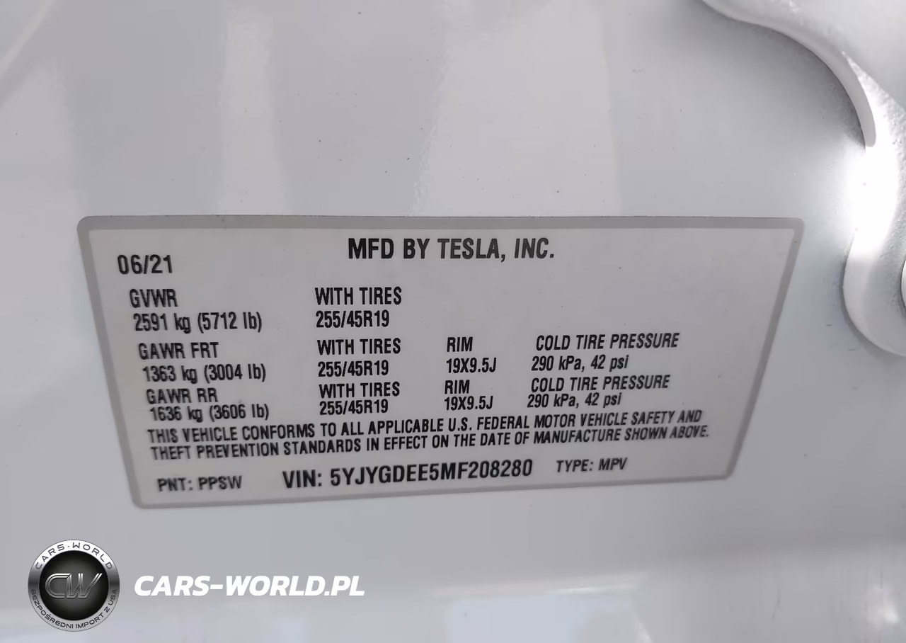 2021 Tesla Model Y Long Range Dual Motor All-Wheel Drive VIN:5YJYGDEE5MF208280 - 9