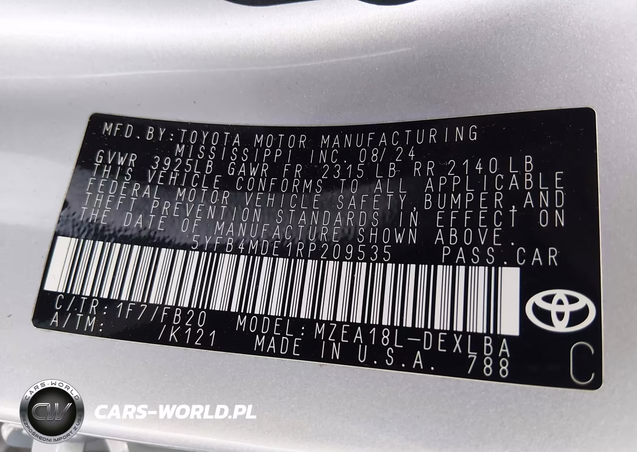 2024 Toyota Corolla Le VIN:5YFB4MDE1RP209535 - 9
