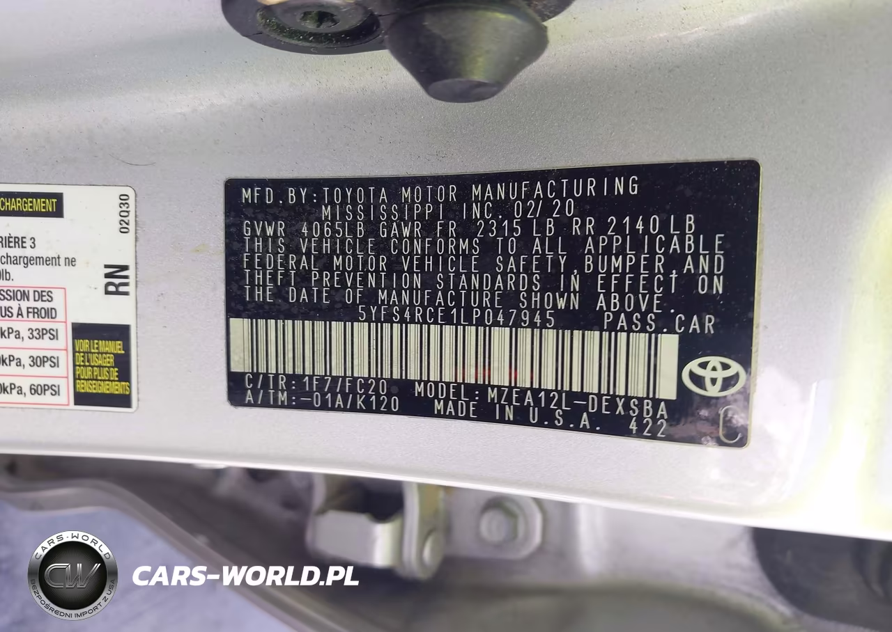 2020 Toyota Corolla Se Nightshade Edition VIN:5YFS4RCE1LP047945 - 9