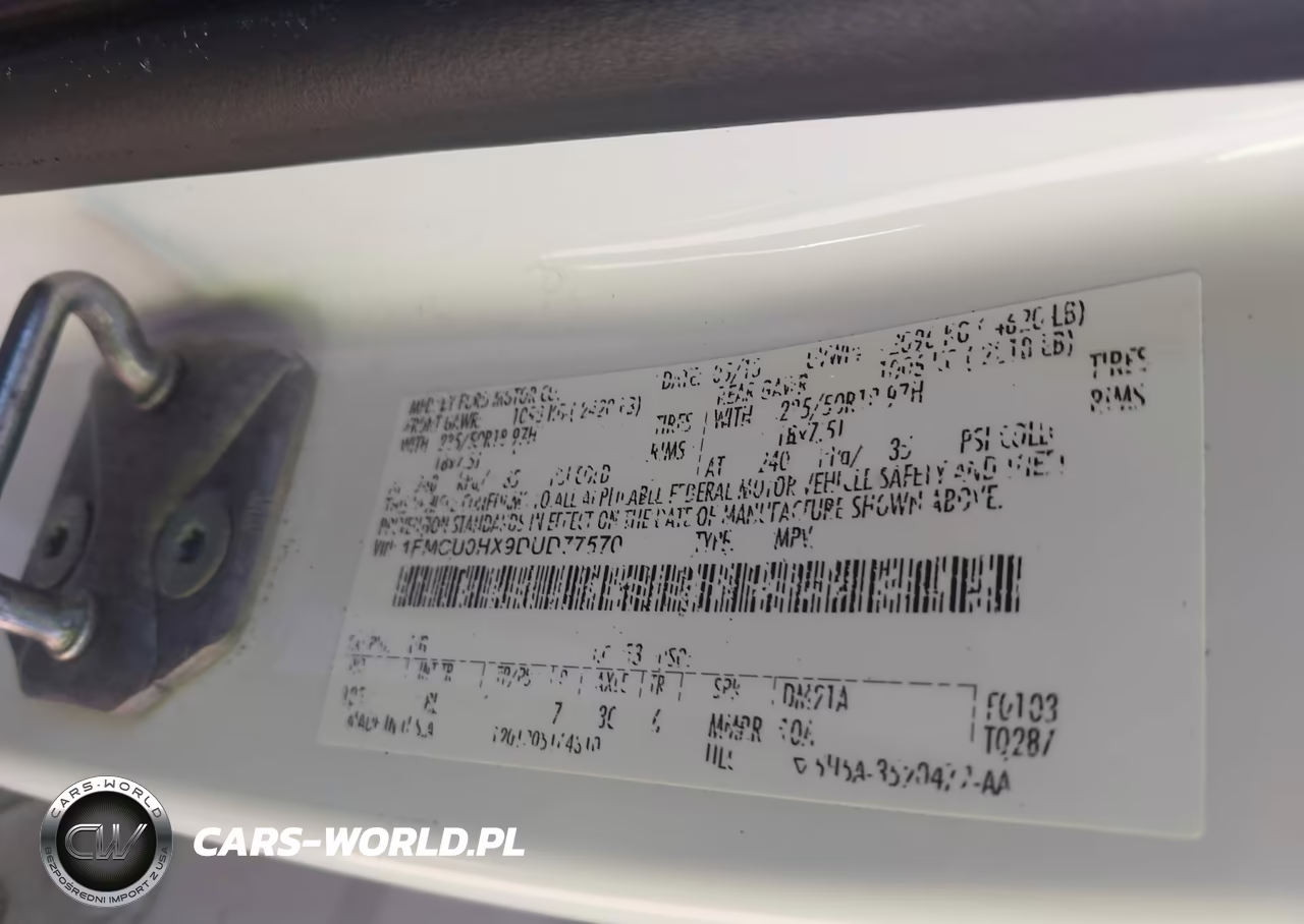 2013 Ford Escape Sel VIN:1FMCU0HX9DUD77570 - 9