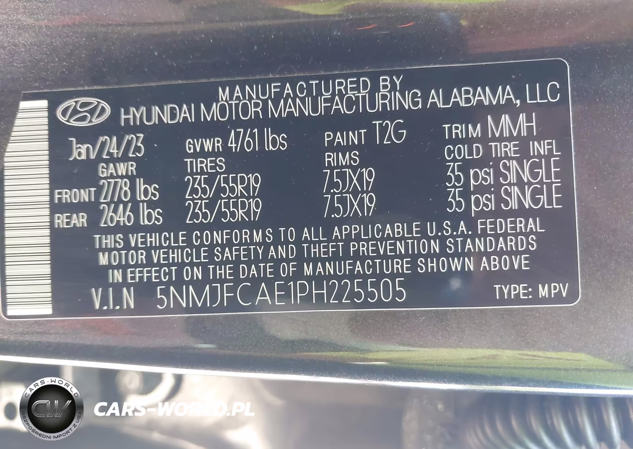2023 Hyundai Tucson Sel VIN:5NMJFCAE1PH225505 - 9