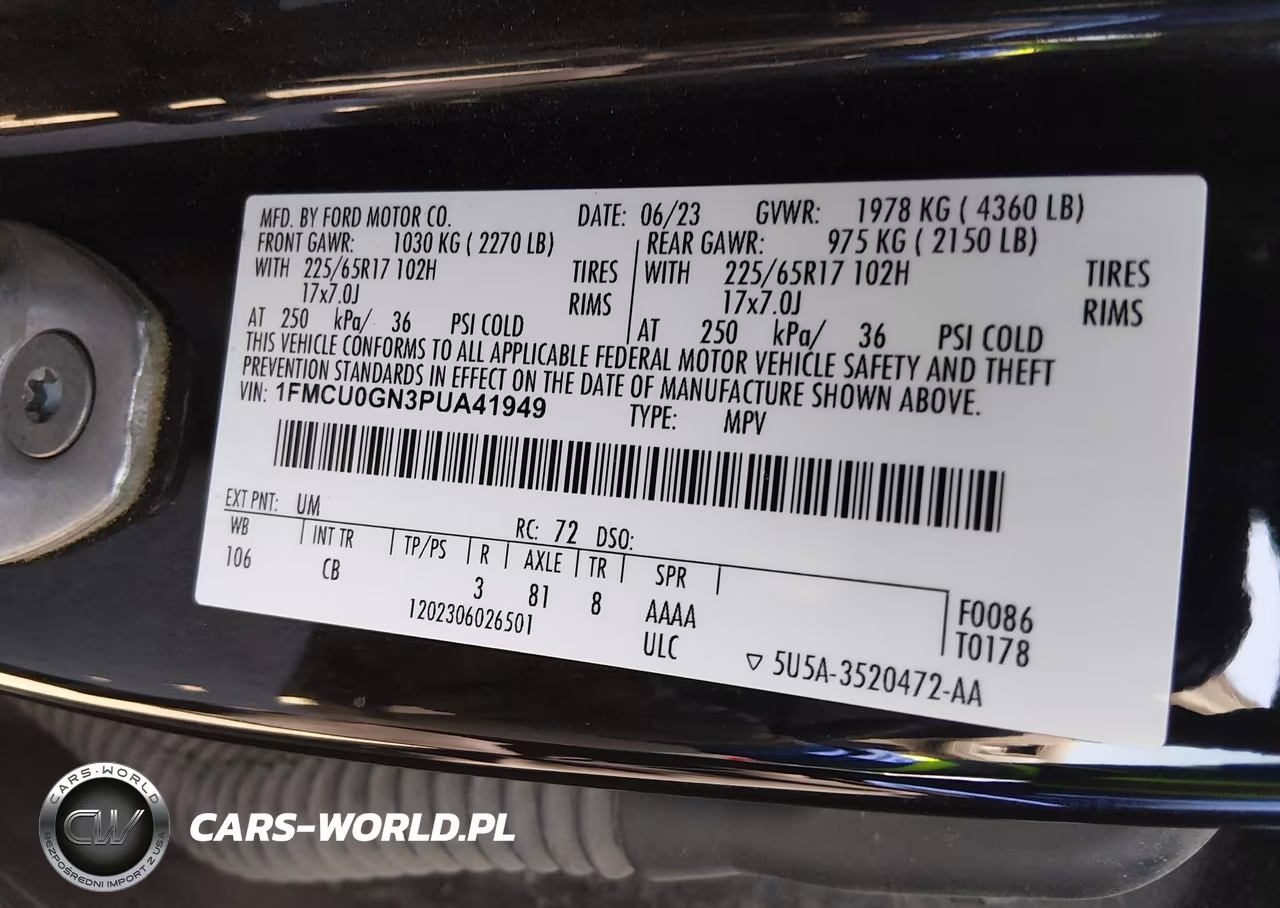 2023 Ford Escape Active VIN:1FMCU0GN3PUA41949 - 9