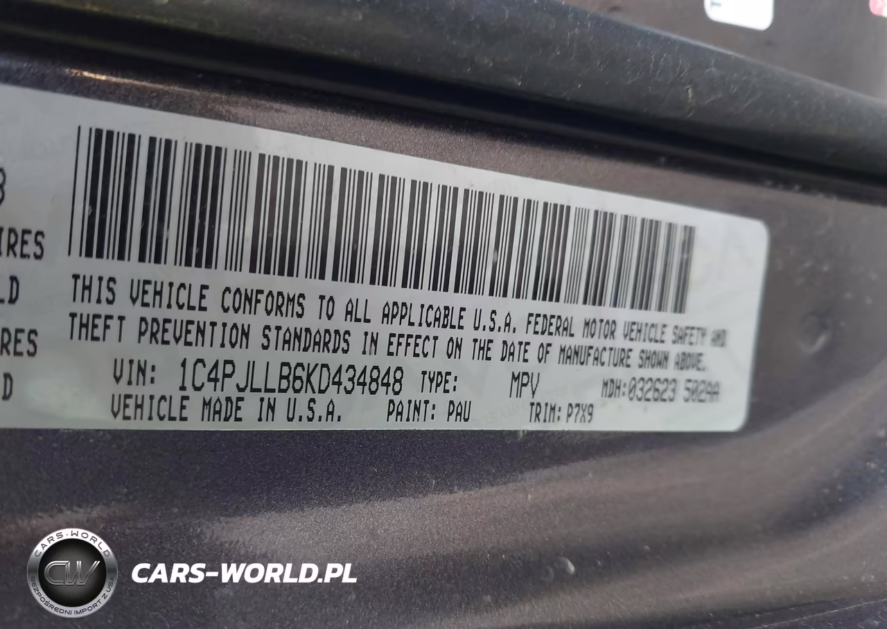 2019 Jeep Cherokee Altitude Fwd VIN:1C4PJLLB6KD434848 - 9