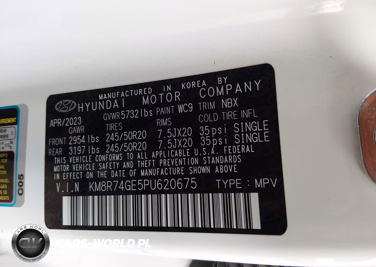 2023 Hyundai Palisade Calligraphy VIN:KM8R74GE5PU620675 - 9