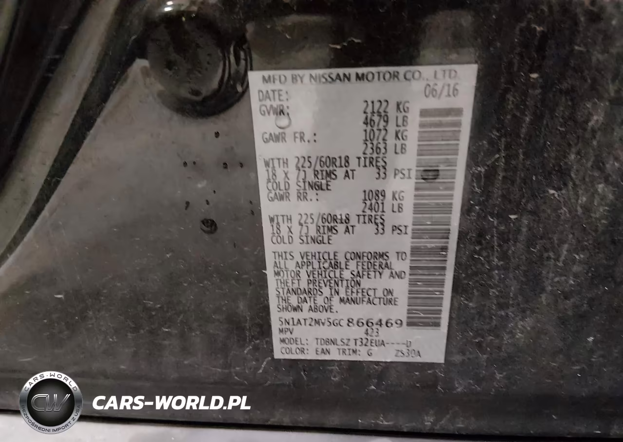 2016 Nissan Rogue Sl VIN:5N1AT2MV5GC866469 - 9