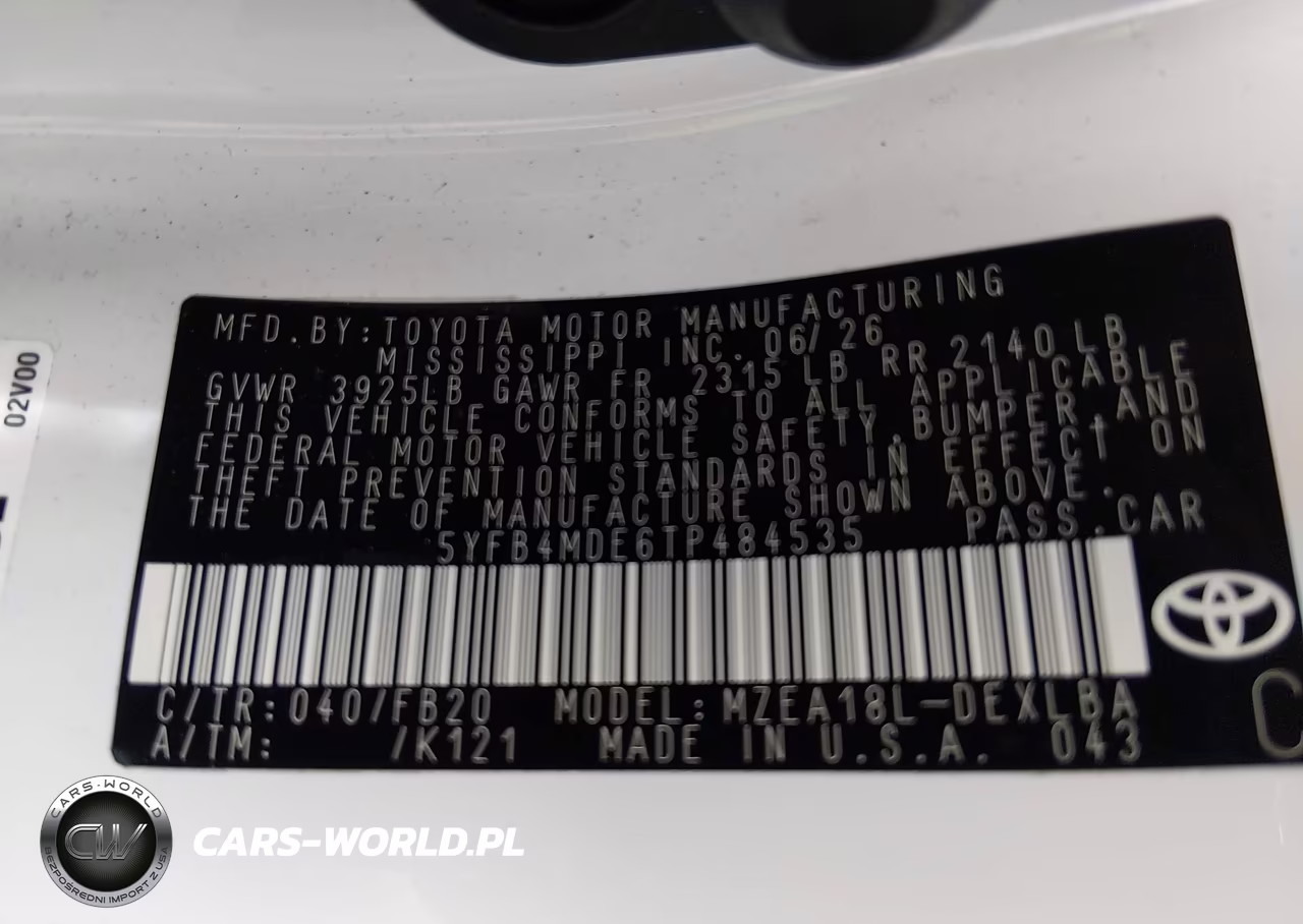 2026 Toyota Corolla Le VIN:5YFB4MDE6TP484535 - 9