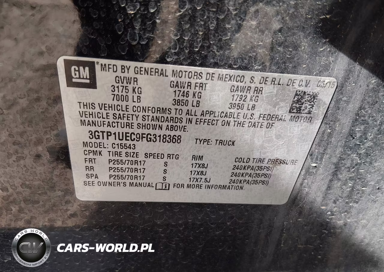 2015 GMC Sierra 1500 Sle VIN:3GTP1UEC9FG318368 - 8