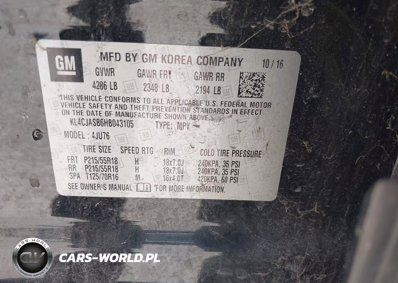 2017 Buick Encore Preferred VIN:KL4CJASB6HB043105 - 9
