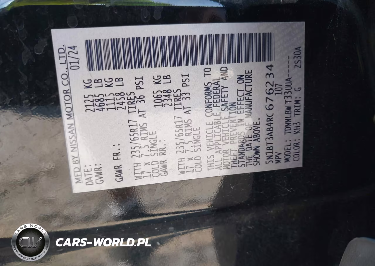 2024 Nissan Rogue S Intelligent Awd VIN:5N1BT3AB4RC676234 - 9