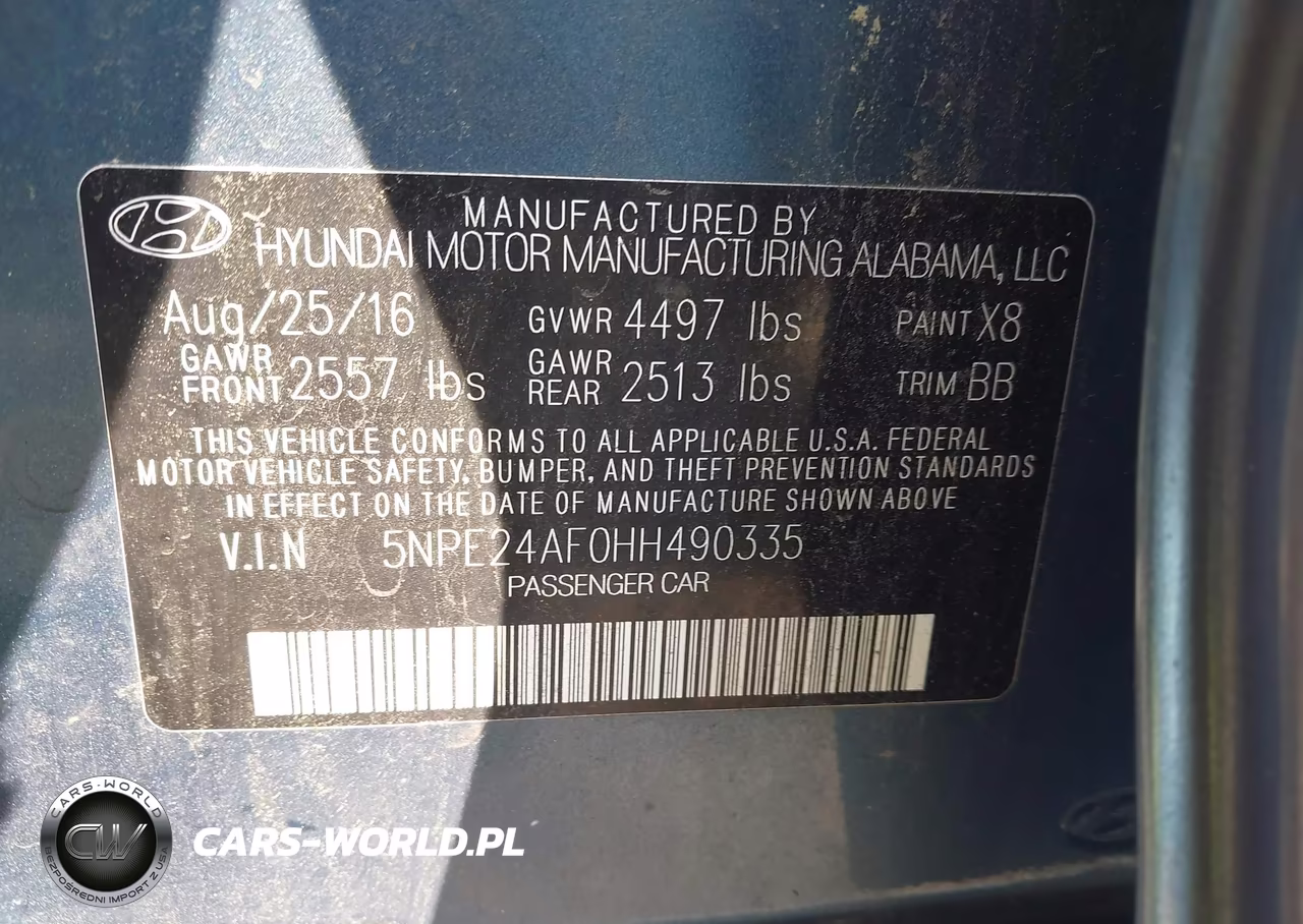 2017 Hyundai Sonata Se VIN:5NPE24AF0HH490335 - 9