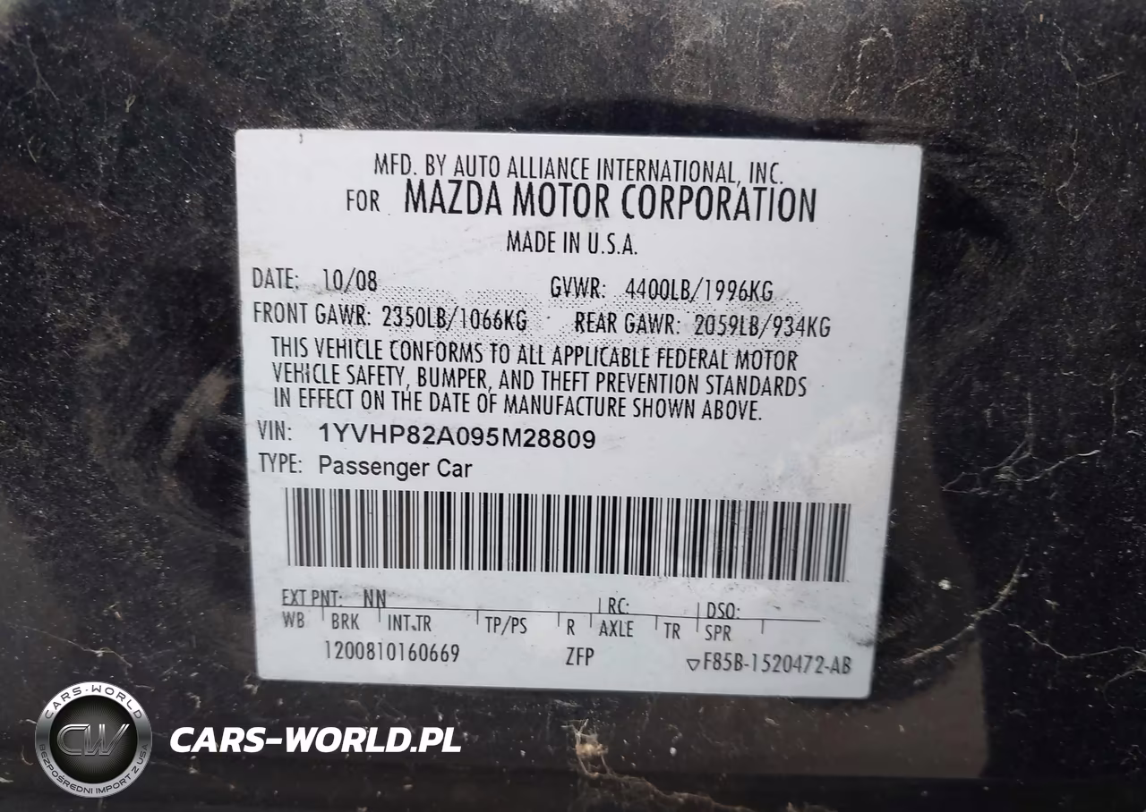 2009 Mazda Mazda6 I Grand Touring VIN:1YVHP82A095M28809 - 9
