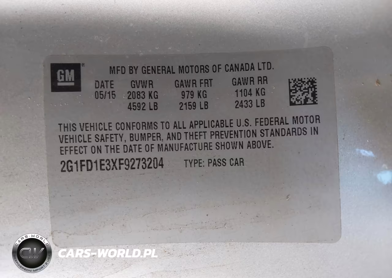 2015 Chevrolet Camaro 1Lt VIN:2G1FD1E3XF9273204 - 9
