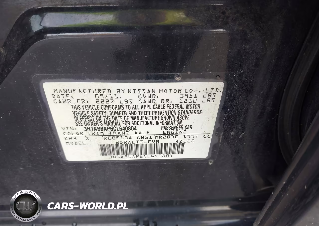 2012 Nissan Sentra 2.0 Sr VIN:3N1AB6AP6CL640804 - 9