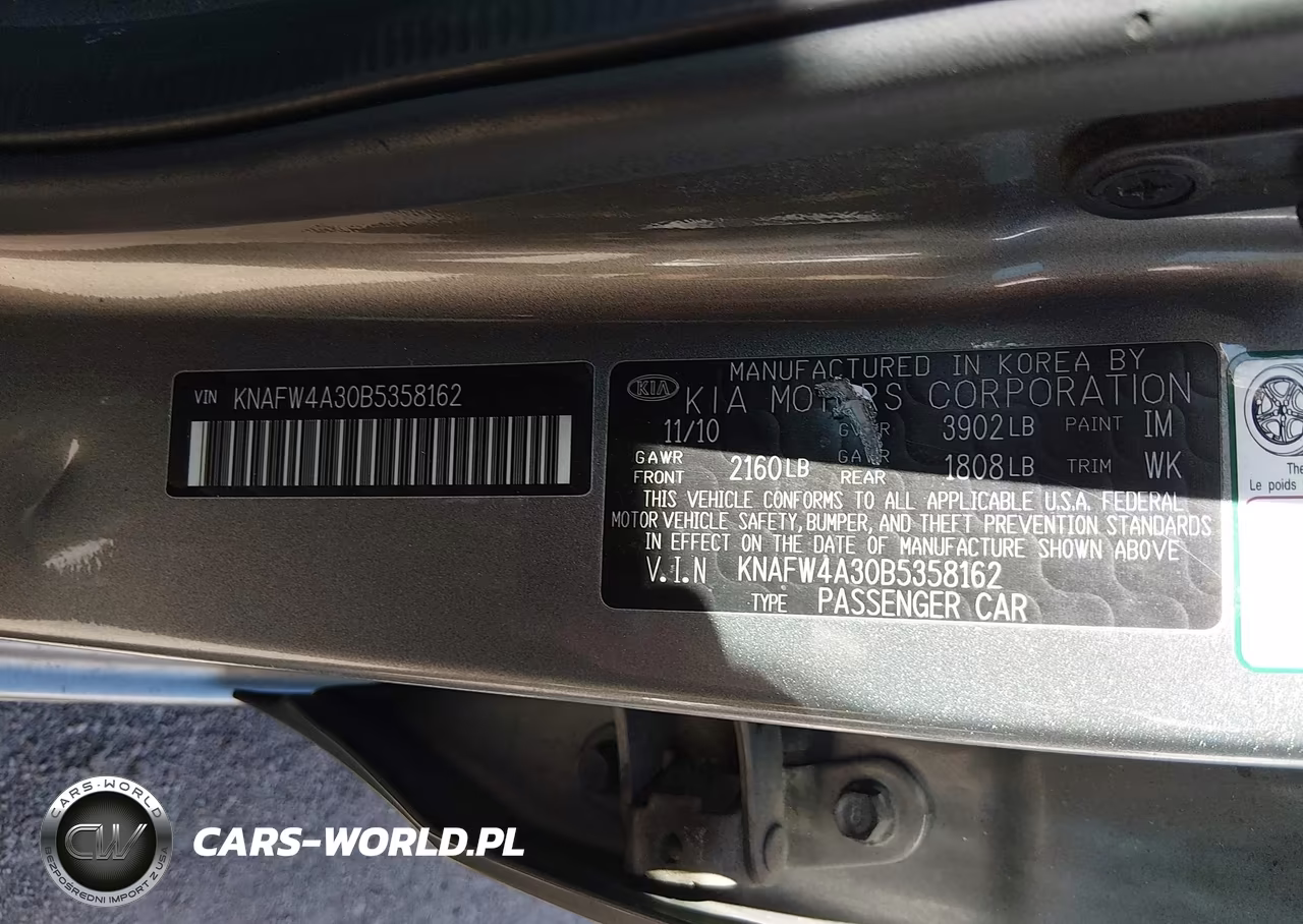 2011 Kia Forte Sx VIN:KNAFW4A30B5358162 - 9