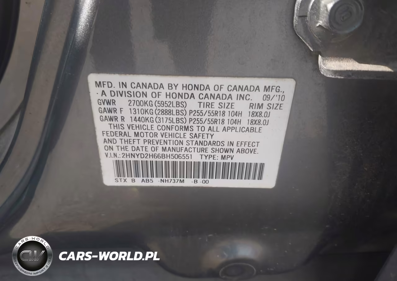 2011 Acura Mdx Technology Package VIN:2HNYD2H66BH506551 - 9