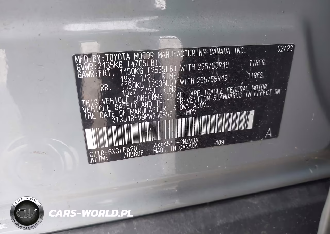 2023 Toyota Rav4 Adventure VIN:2T3J1RFV9PW356655 - 9