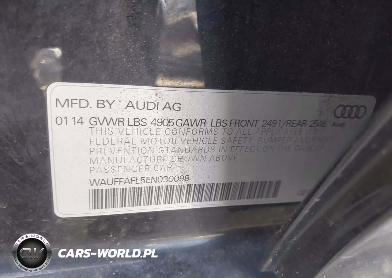 2014 Audi A4 2.0T Premium VIN:WAUFFAFL5EN030098 - 9