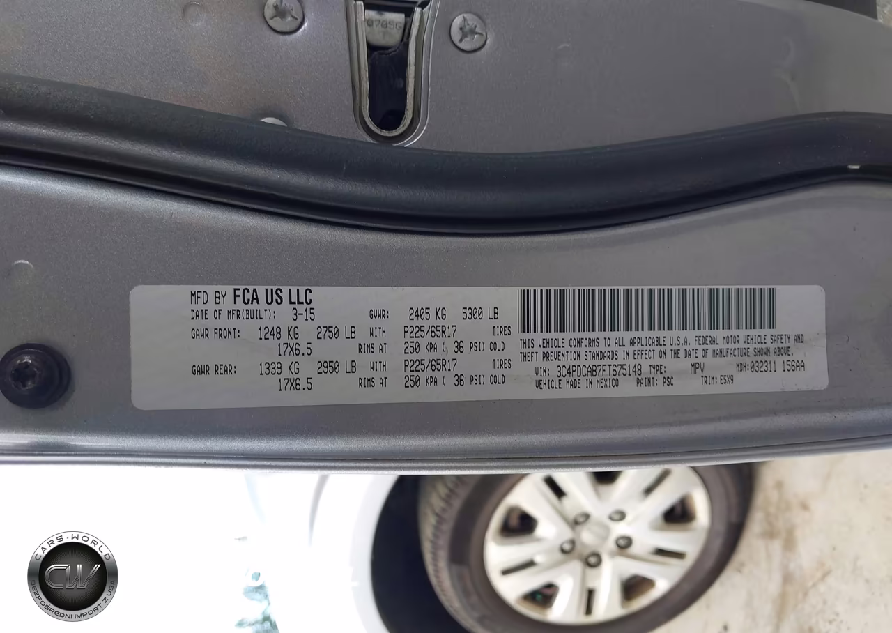 2015 Dodge Journey American Value Pkg VIN:3C4PDCAB7FT675148 - 9