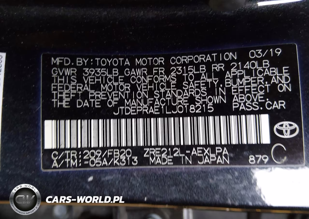 2020 Toyota Corolla Le VIN:JTDEPRAE1LJ018215 - 9