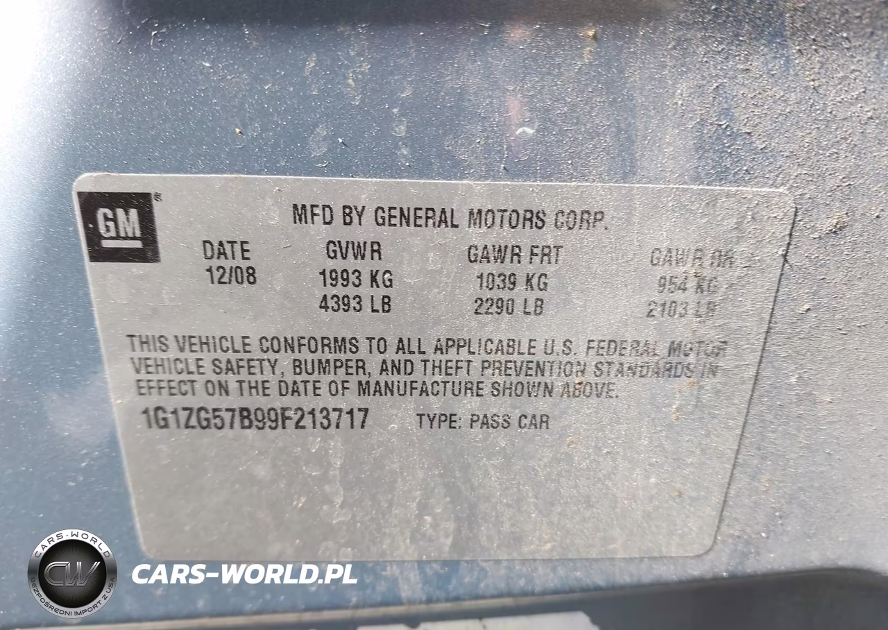 2009 Chevrolet Malibu Ls VIN:1G1ZG57B99F213717 - 9