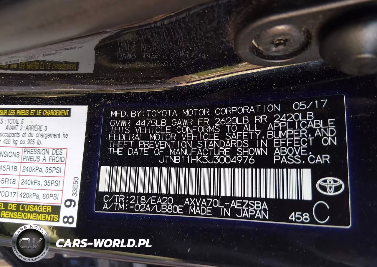2018 Toyota Camry Se VIN:JTNB11HK3J3004976 - 9