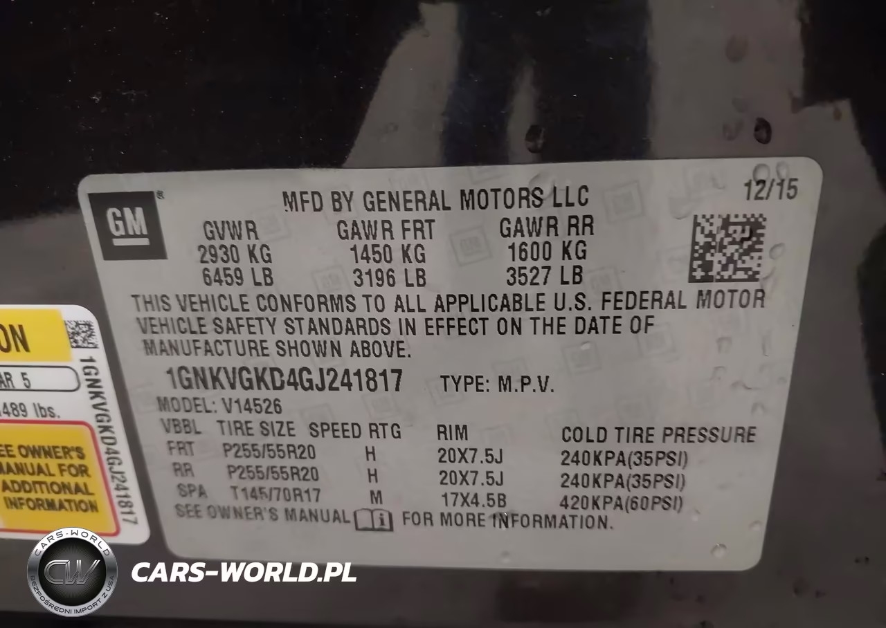 2016 Chevrolet Traverse 1Lt VIN:1GNKVGKD4GJ241817 - 9