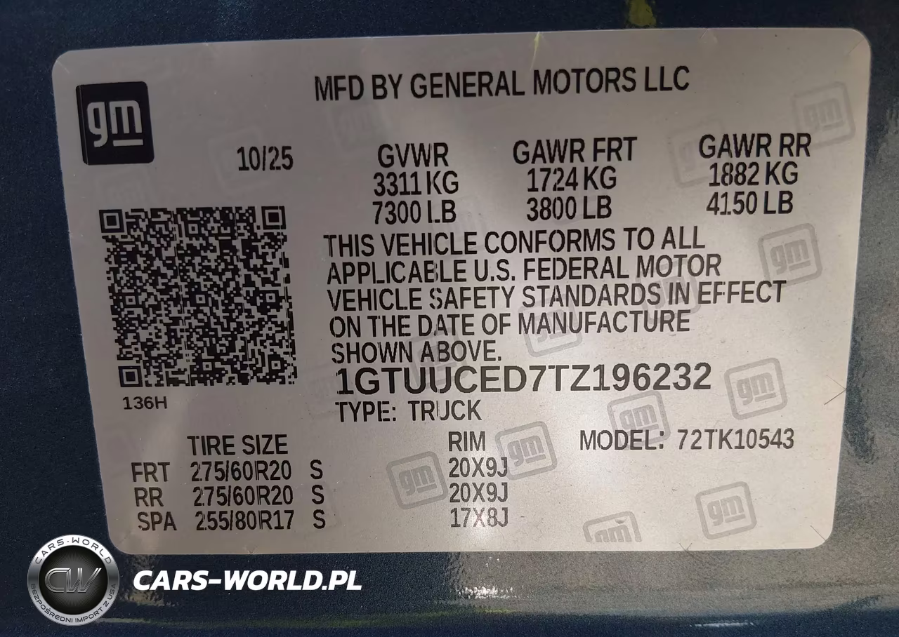 2026 GMC Sierra 1500 , Short Bed, Elevation, 4Wd VIN:1GTUUCED7TZ196232 - 9