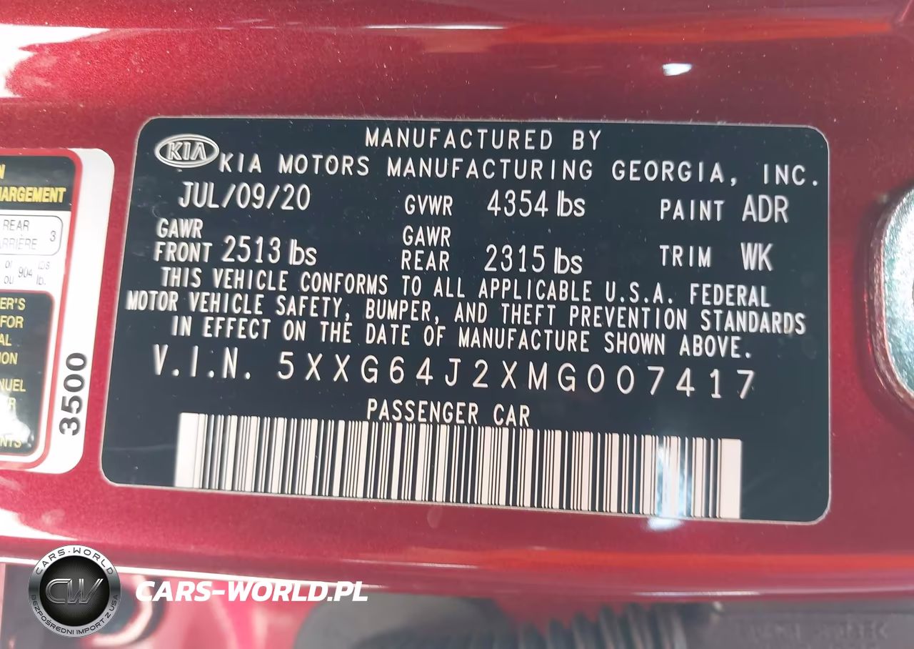 2021 Kia K5 Gt-Line VIN:5XXG64J2XMG007417 - 9