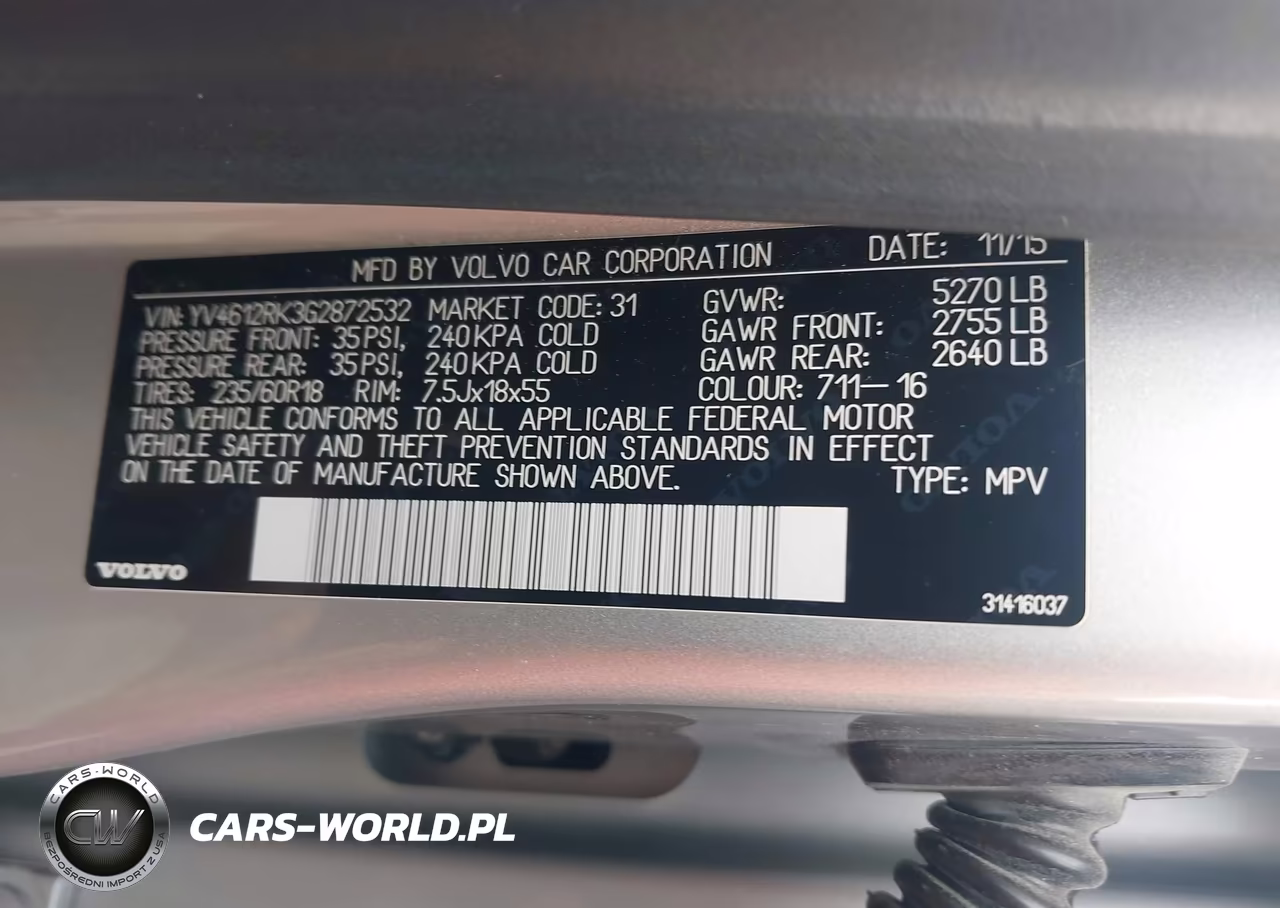 2016 Volvo Xc60 T5 Premier VIN:YV4612RK3G2872532 - 9