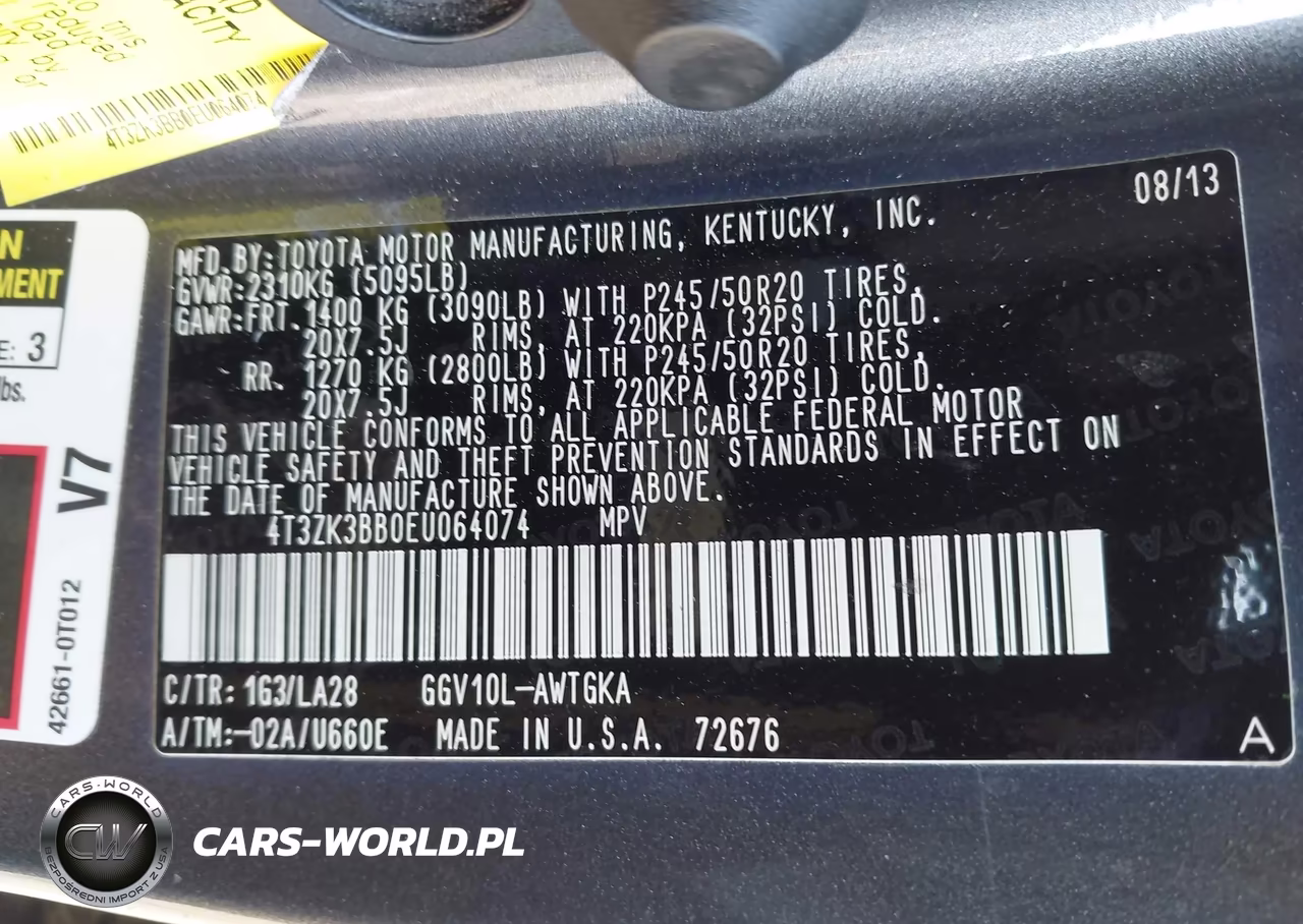 2014 Toyota Venza Xle V6 VIN:4T3ZK3BB0EU064074 - 9