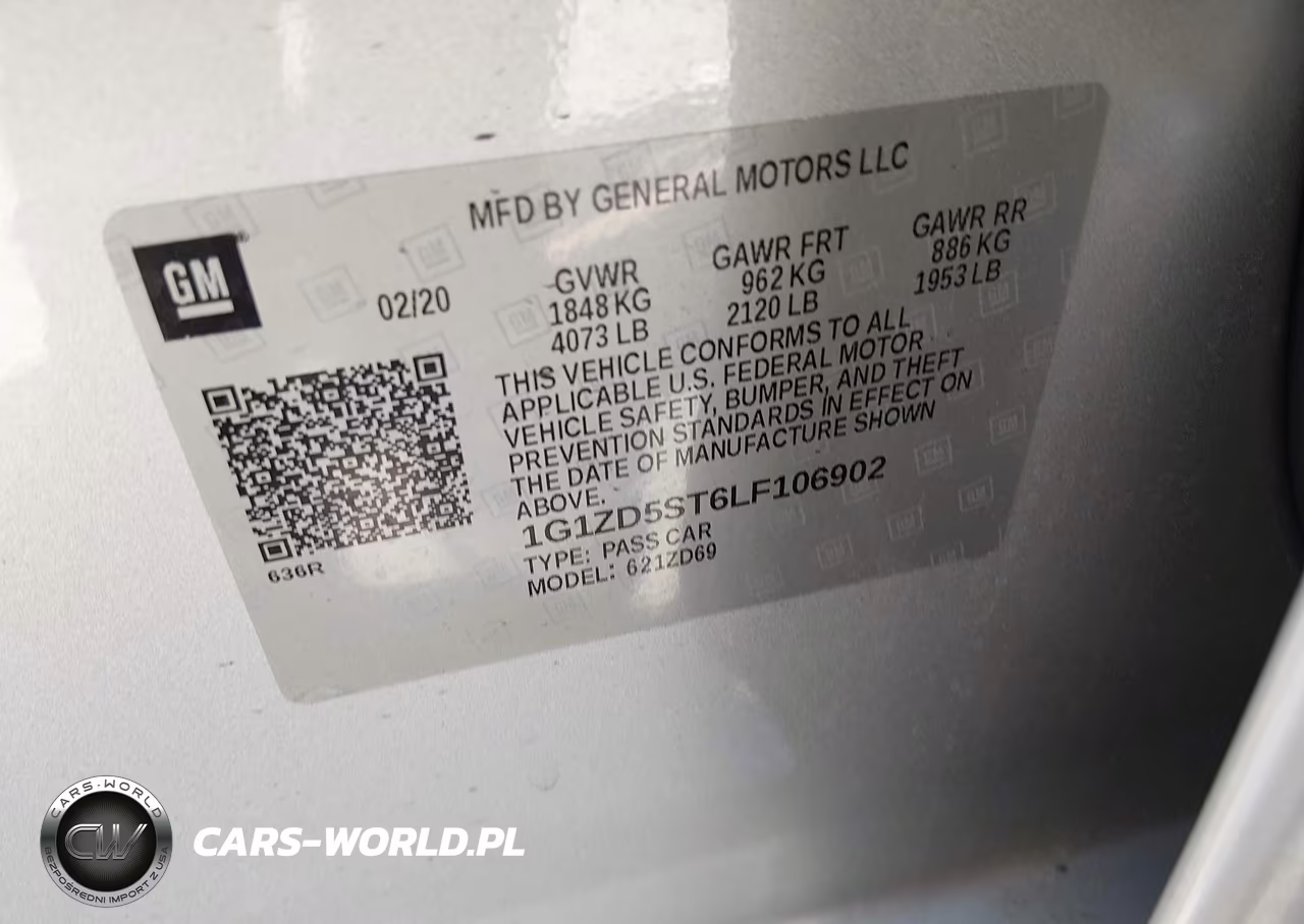2020 Chevrolet Malibu Fwd Lt VIN:1G1ZD5ST6LF106902 - 9