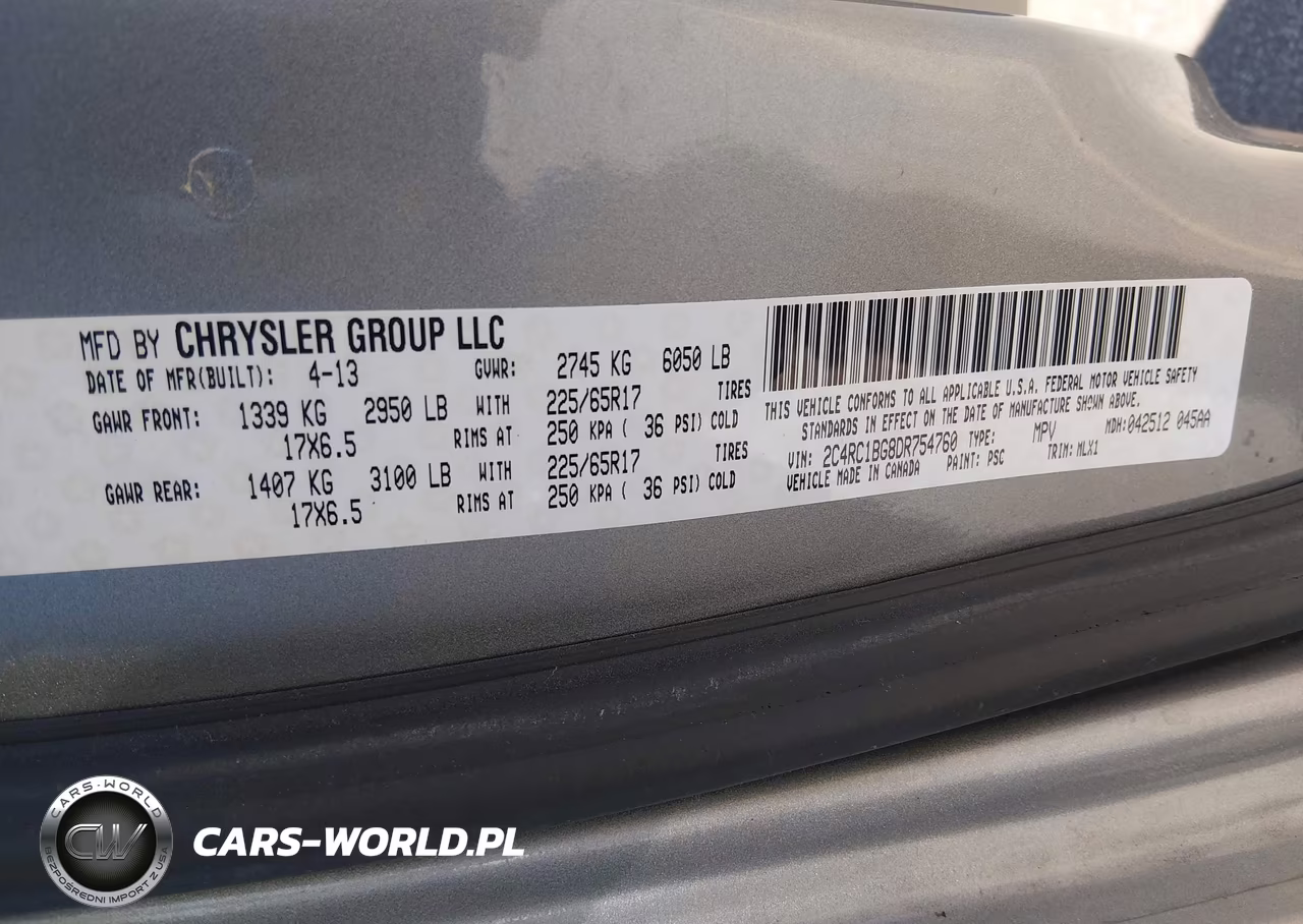 2013 Chrysler Town & Country Touring VIN:2C4RC1BG8DR754760 - 9