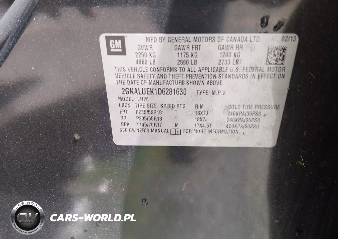 2013 GMC Terrain Slt-1 VIN:2GKALUEK1D6281630 - 9