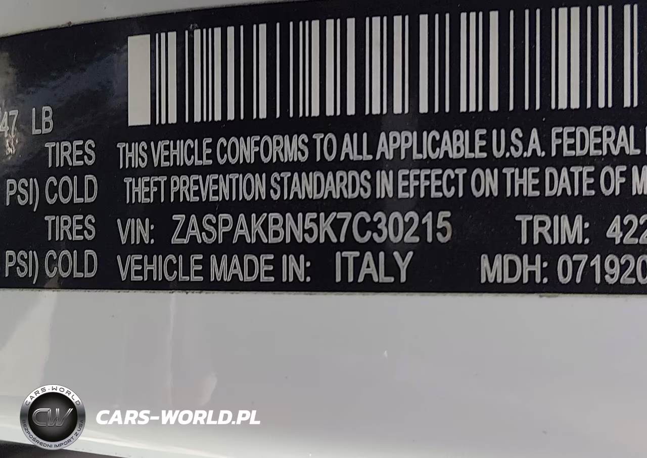 2019 Alfa Romeo Stelvio Ti Sport Awd VIN:ZASPAKBN5K7C30215 - 9