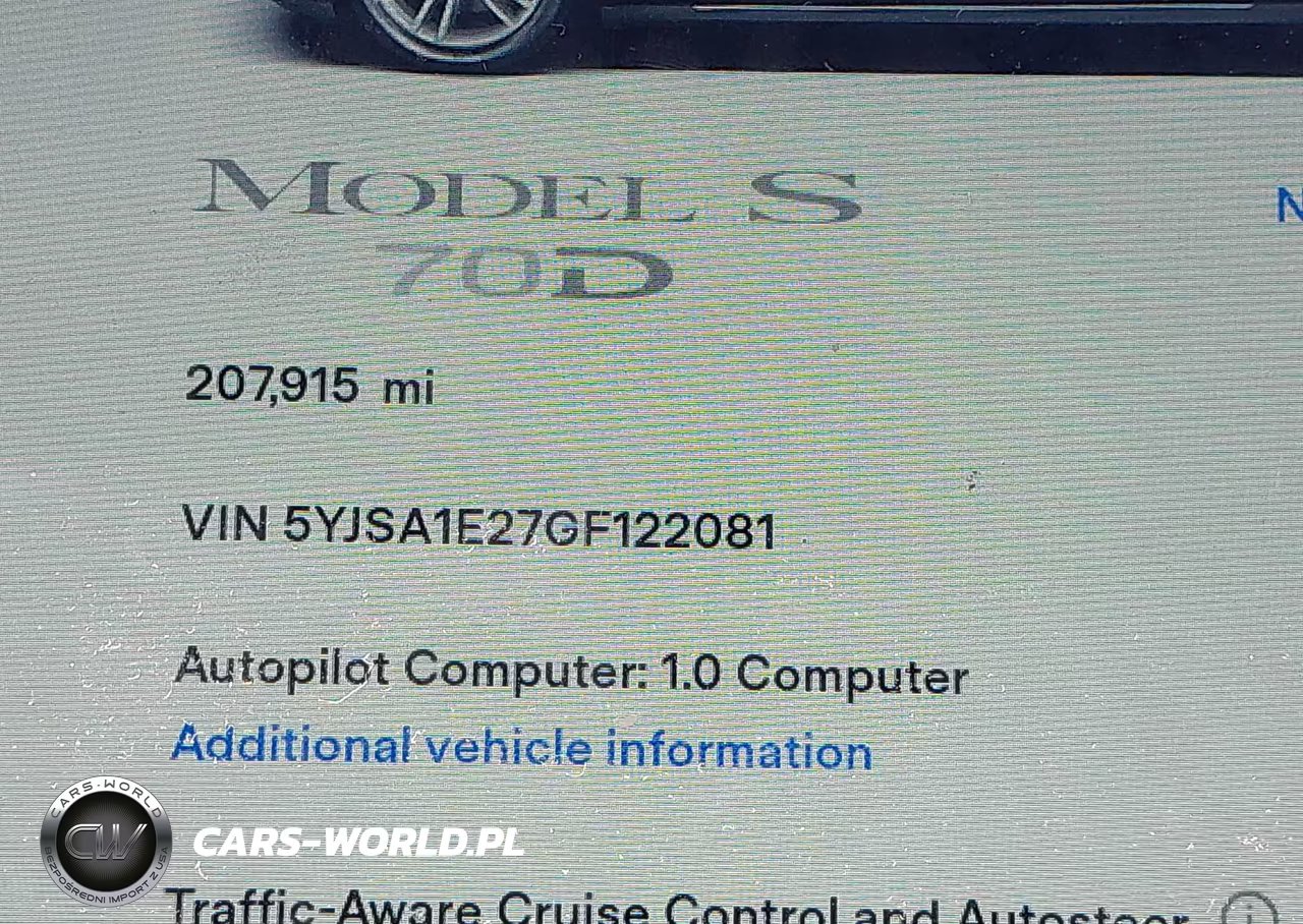 2016 Tesla Model S 60D-70D-75D-85D-90D VIN:5YJSA1E27GF122081 - 15