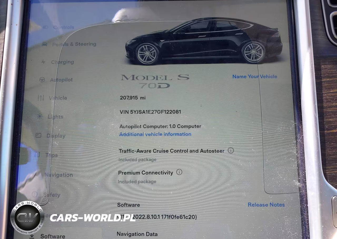 2016 Tesla Model S 60D-70D-75D-85D-90D VIN:5YJSA1E27GF122081 - 7