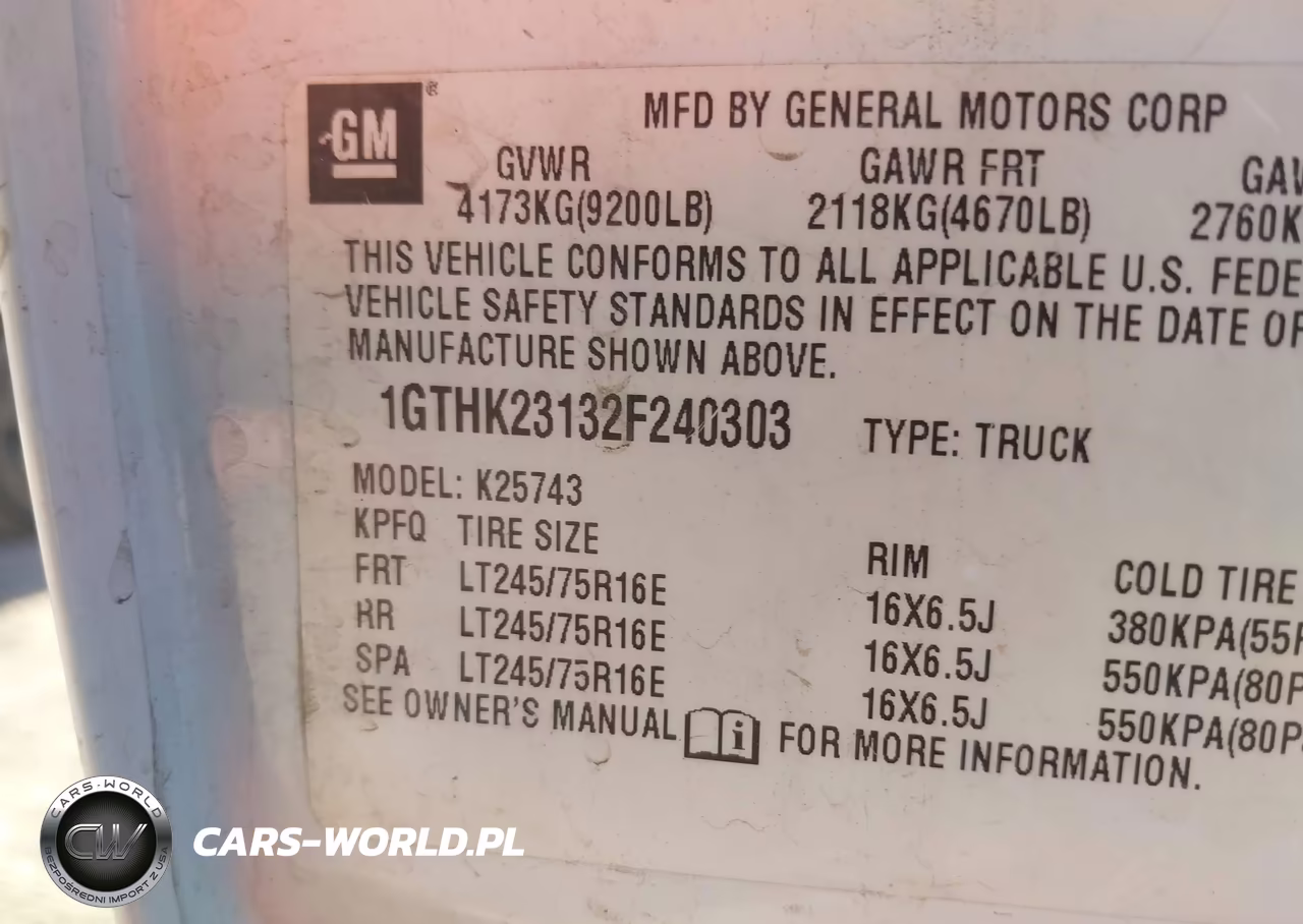 2002 GMC Sierra 2500Hd Sle VIN:1GTHK23132F240303 - 9