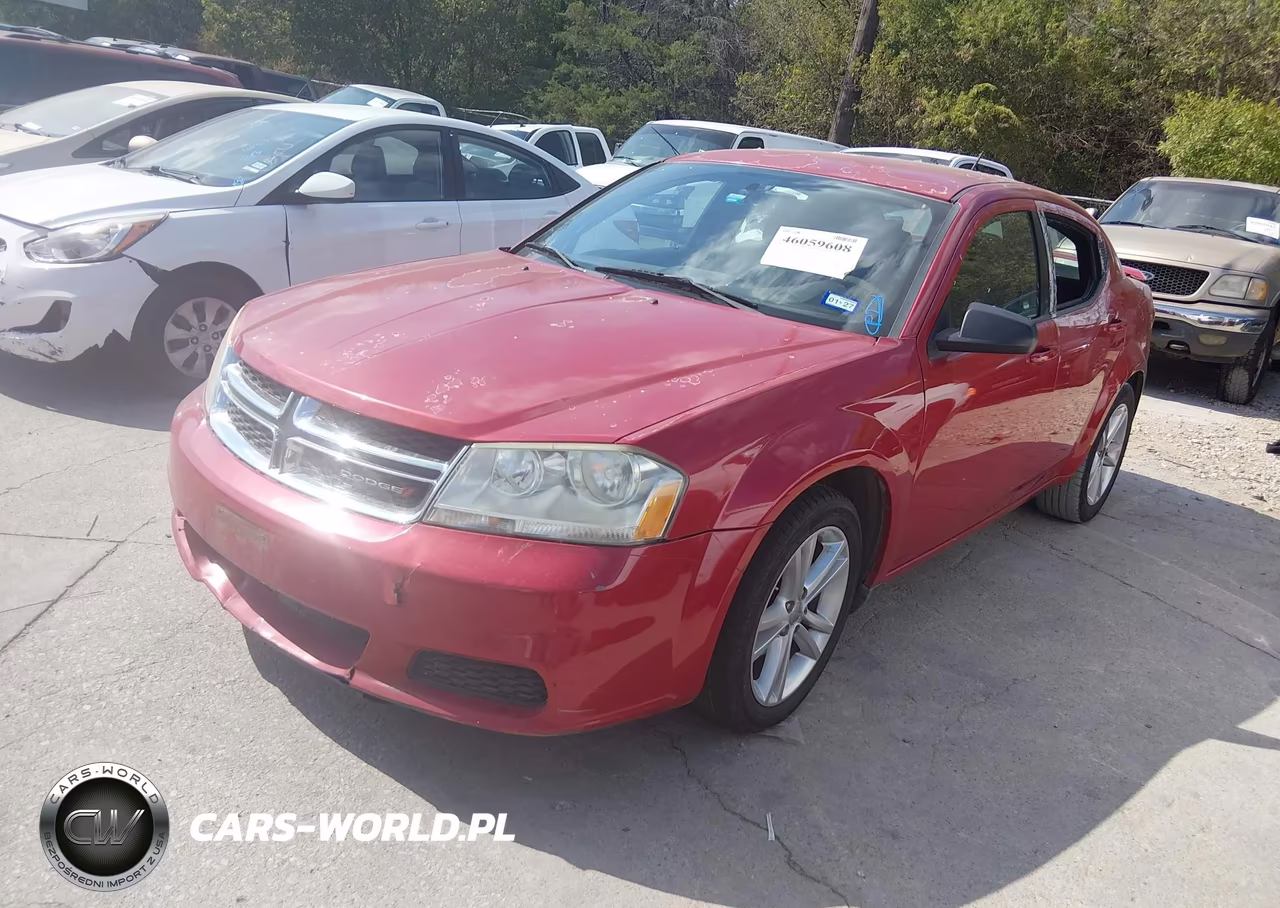 2012 Dodge Avenger Se VIN:1C3CDZAG6CN314202 - 2