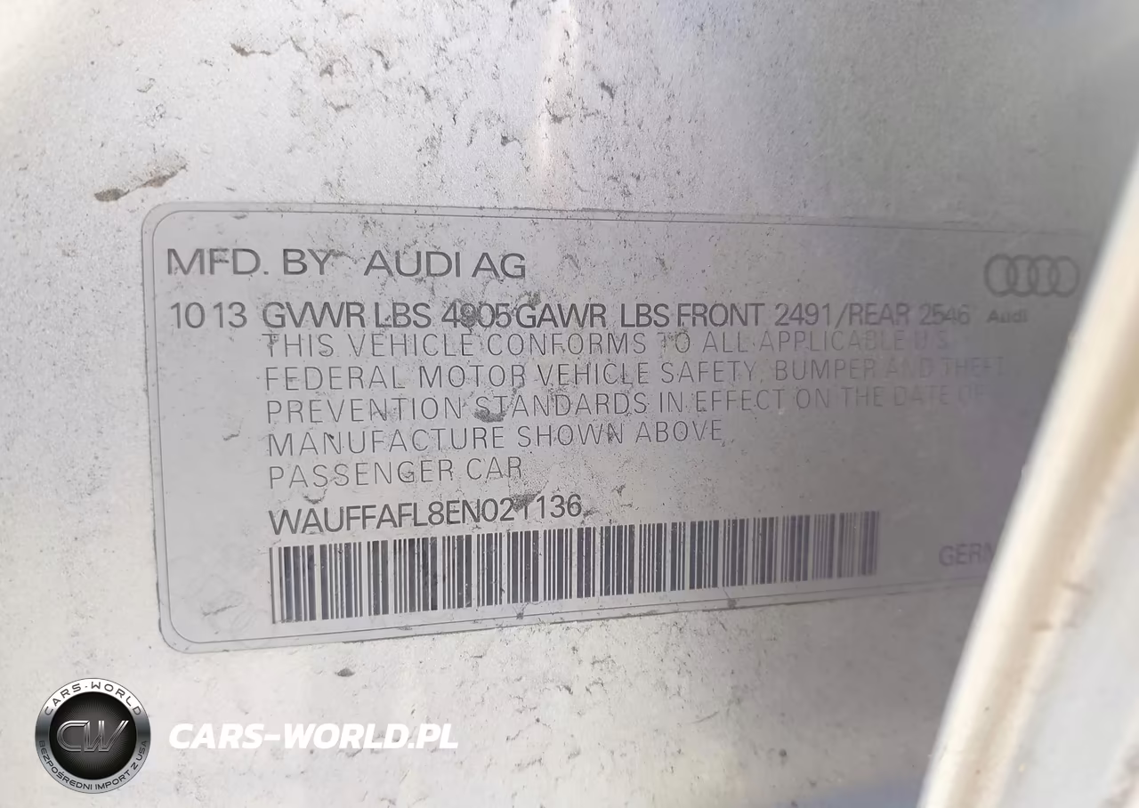 2014 Audi A4 2.0T Premium VIN:WAUFFAFL8EN021136 - 9
