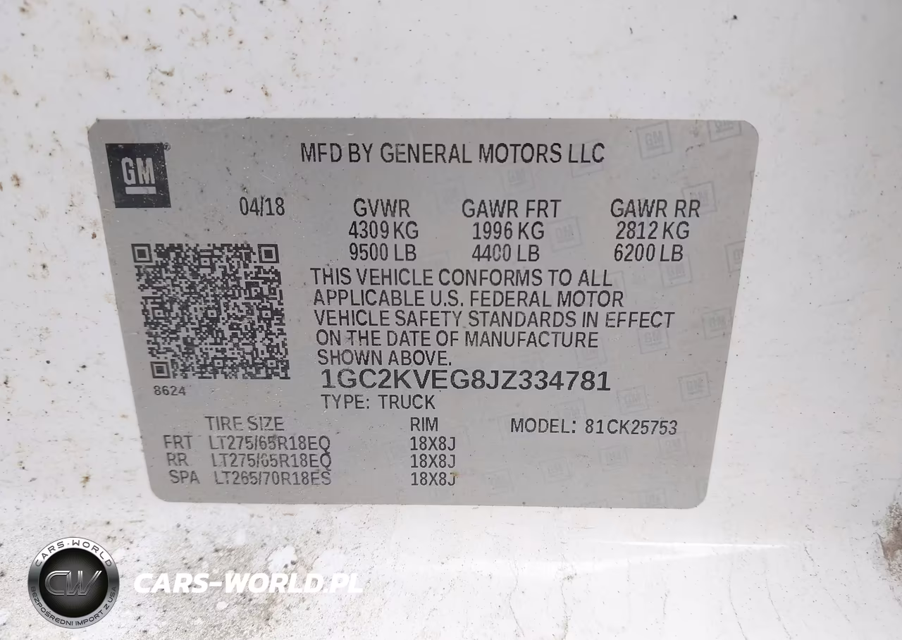 2018 Chevrolet Silverado 2500Hd Lt VIN:1GC2KVEG8JZ334781 - 9