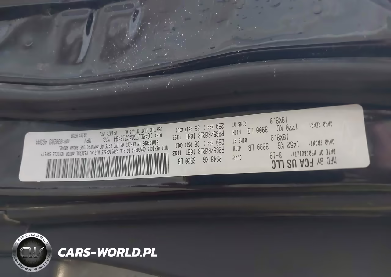 2019 Dodge Durango Pursuit Awd VIN:1C4RDJFG0KC716484 - 9