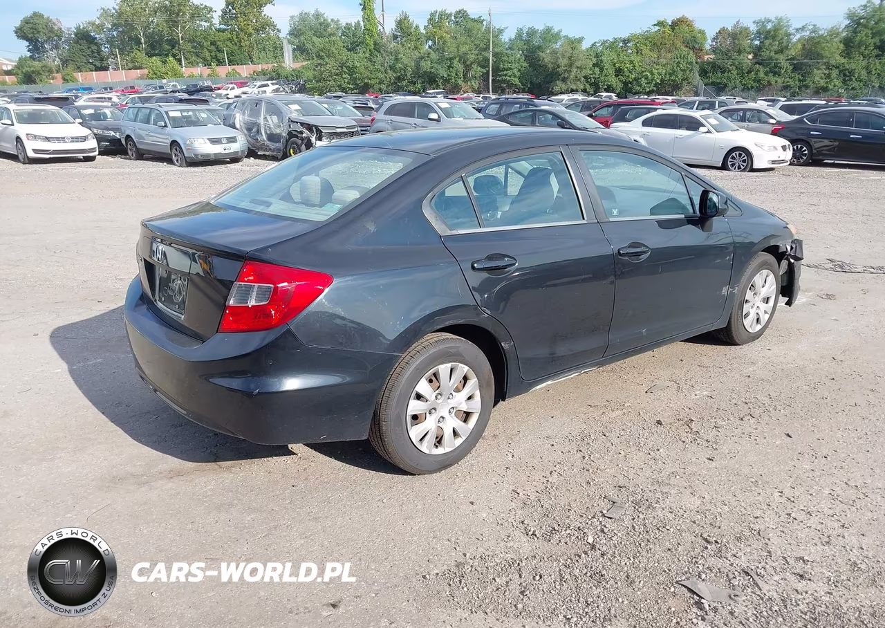 2012 Honda Civic Lx VIN:19XFB2F50CE377989 - 4