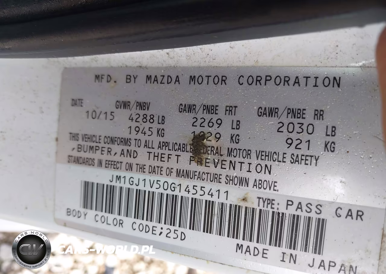 2016 Mazda Mazda6 I Touring VIN:JM1GJ1V50G1455411 - 9