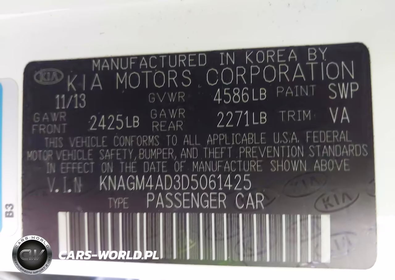 2013 Kia Optima Hybrid Lx VIN:KNAGM4AD3D5061425 - 9