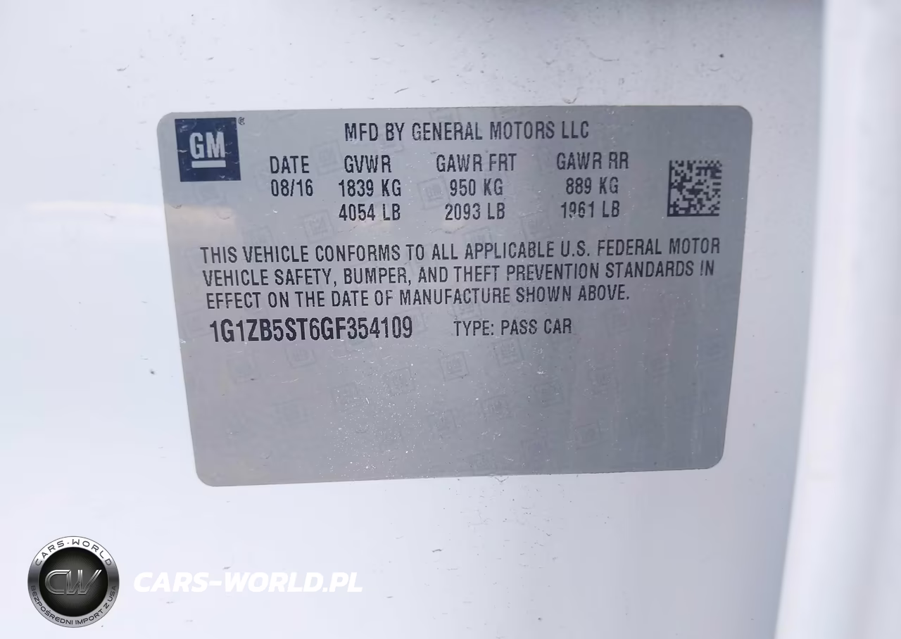 2016 Chevrolet Malibu Ls VIN:1G1ZB5ST6GF354109 - 9