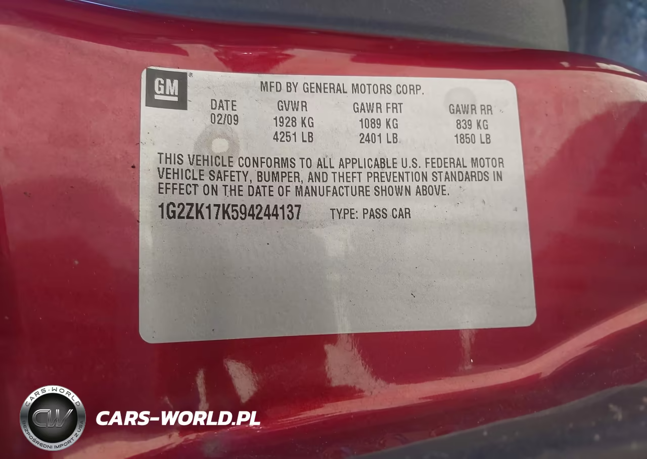 2009 Pontiac G6 New Gt VIN:1G2ZK17K594244137 - 9