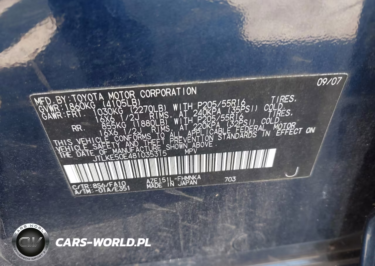 2008 Scion Xb VIN:JTLKE50E481035315 - 9
