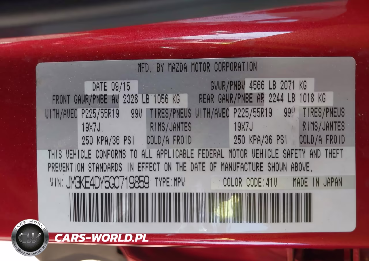 2016 Mazda Cx-5 Grand Touring VIN:JM3KE4DY5G0719859 - 9