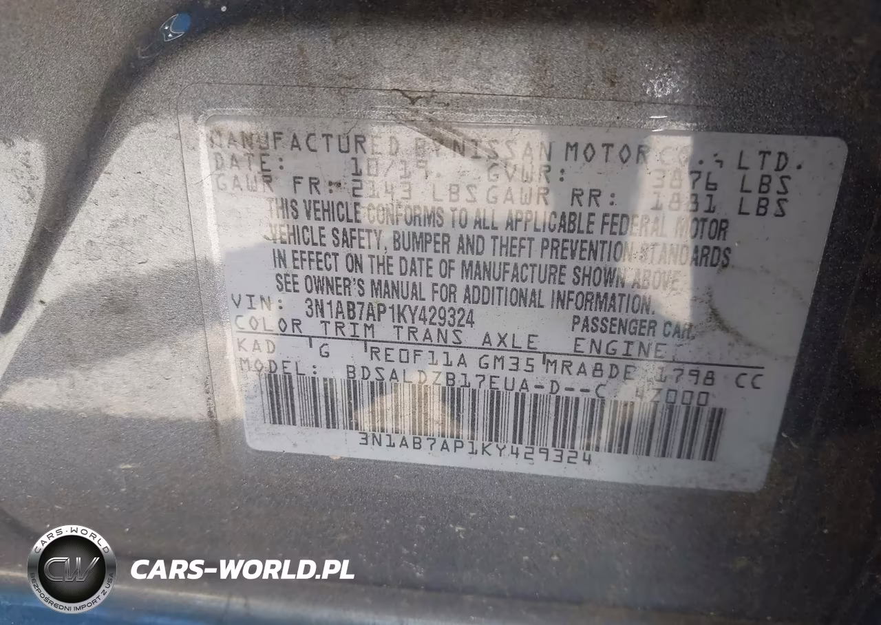 2019 Nissan Sentra Sv VIN:3N1AB7AP1KY429324 - 9